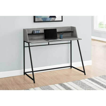 DAPHNES DINNETTE 48 in. Computer Metal Desk Grey & Black DA3600156